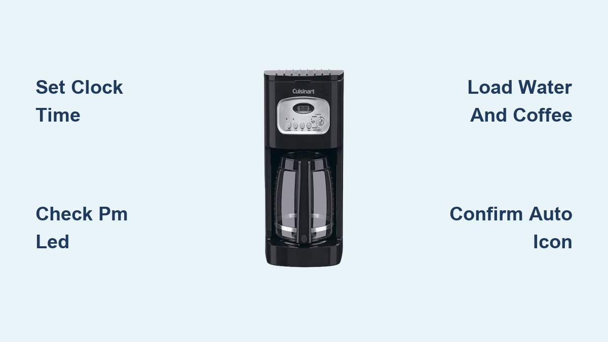 How to Program Cuisinart Coffee Maker