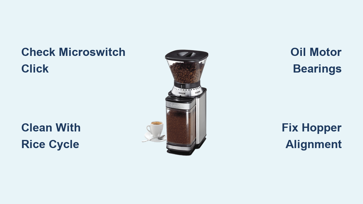How to Fix Cuisinart Coffee Grinder Not Working