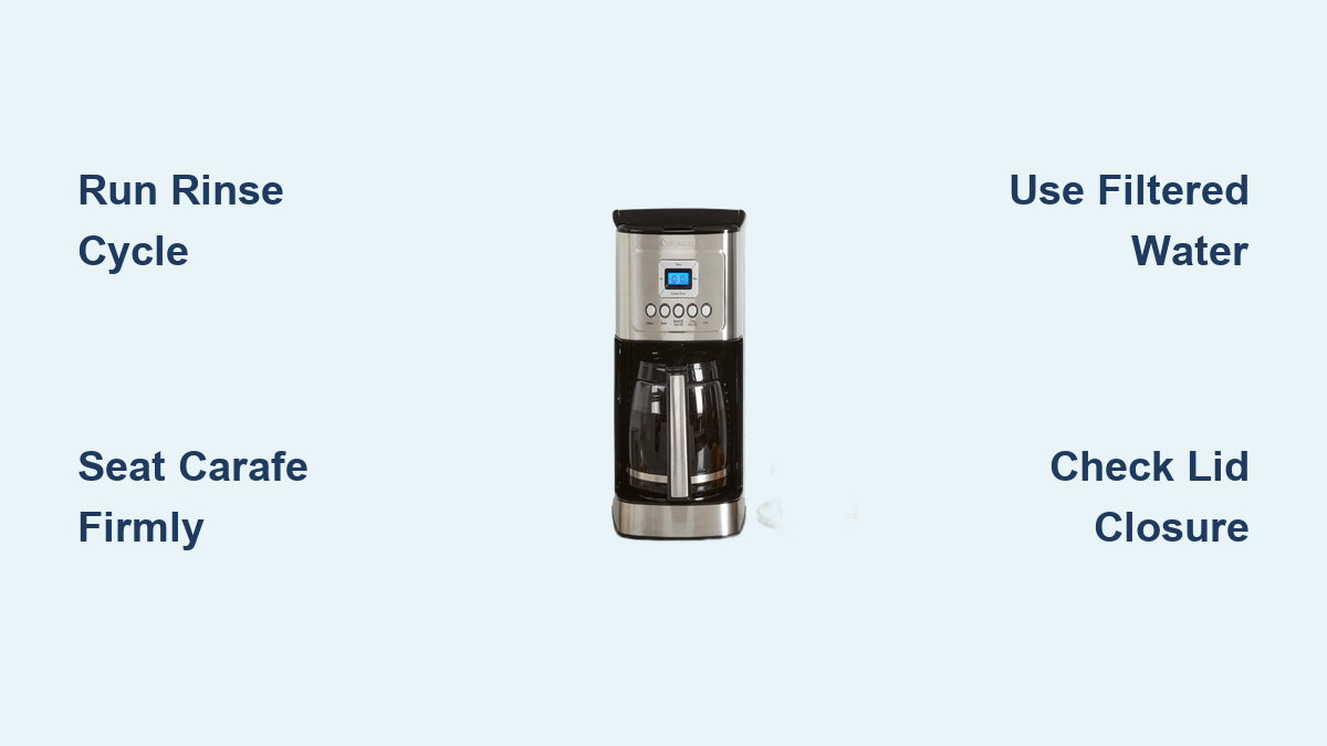 Cuisinart coffee maker ready for setup and brewing