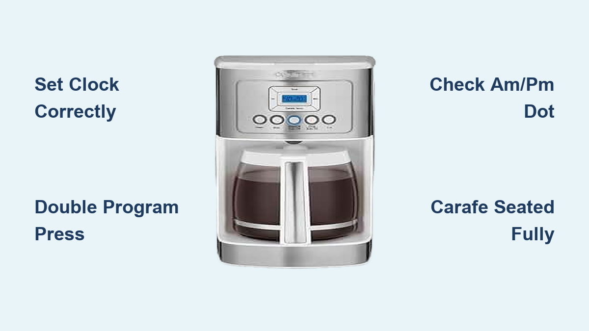 How to Program Cuisinart 14 Cup Coffee Maker