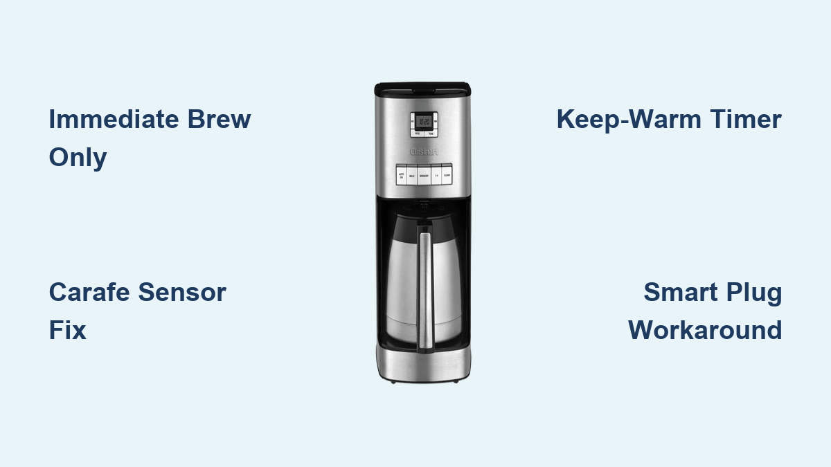 How to Program Cuisinart 12-Cup Coffee Maker