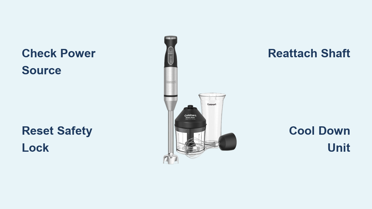 Cuisinart Smart Stick Not Working