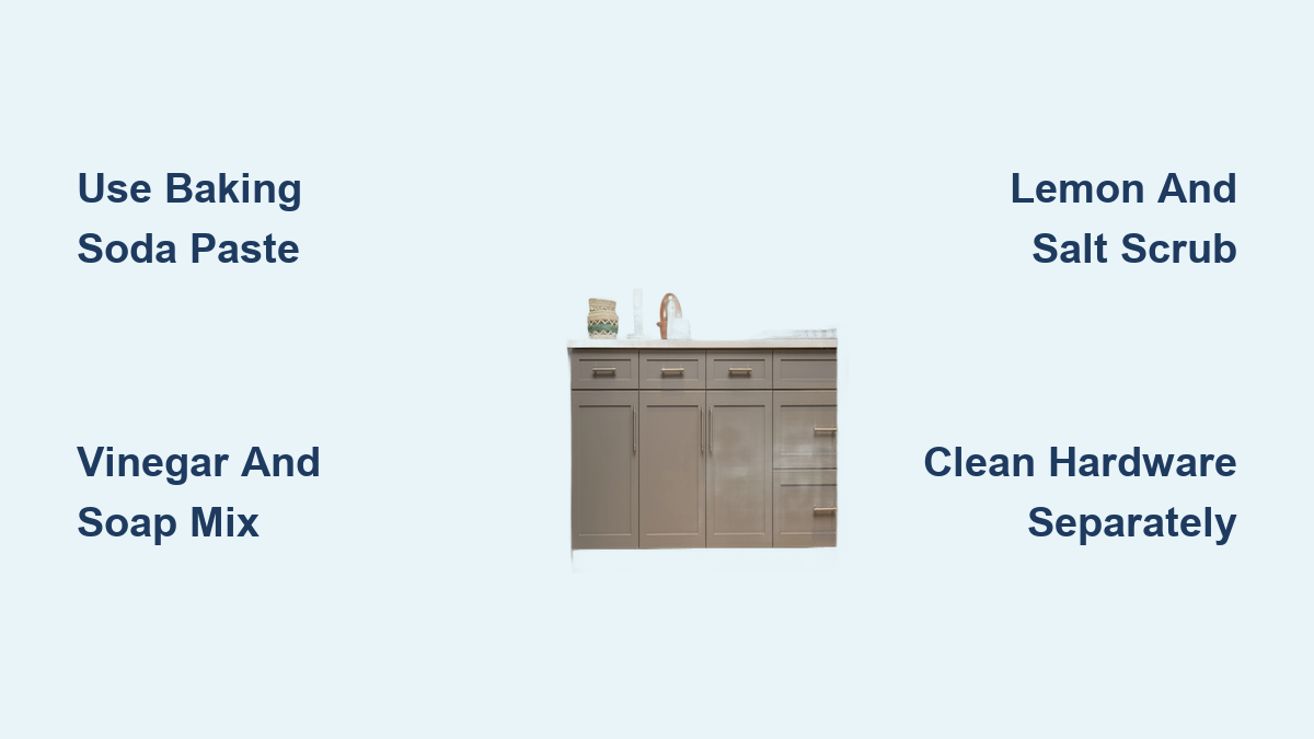 How to Remove Thick Grease from Kitchen Cabinets