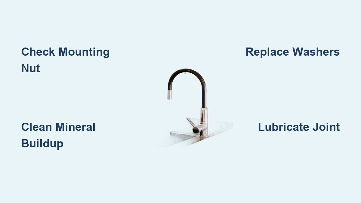 How to Fix Kitchen Faucet That Won't Swivel