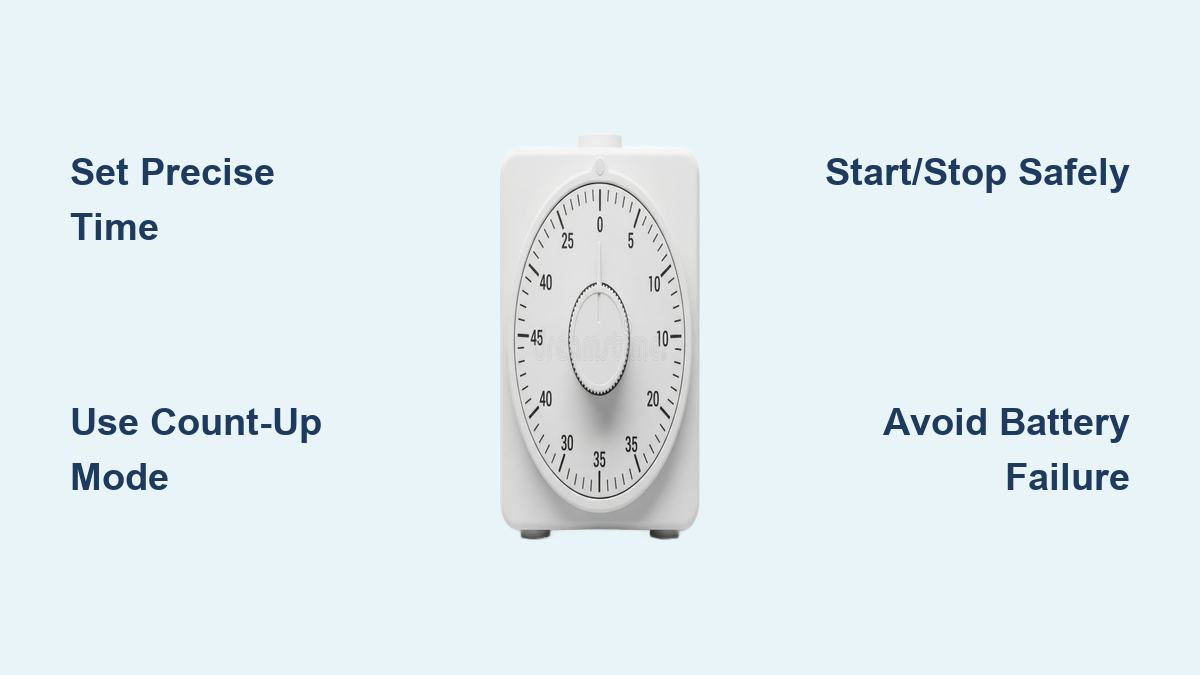 How to Use a Kitchen Timer: Simple Steps